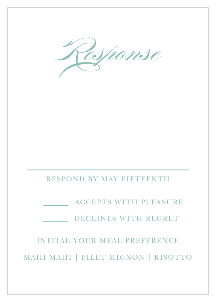 Simple Frame Response Cards