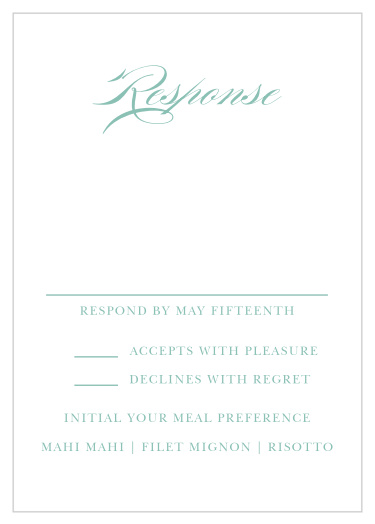 Simple Frame Response Cards