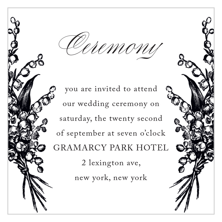 Elegant Relic Ceremony Cards