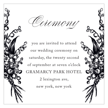 Elegant Relic Ceremony Cards