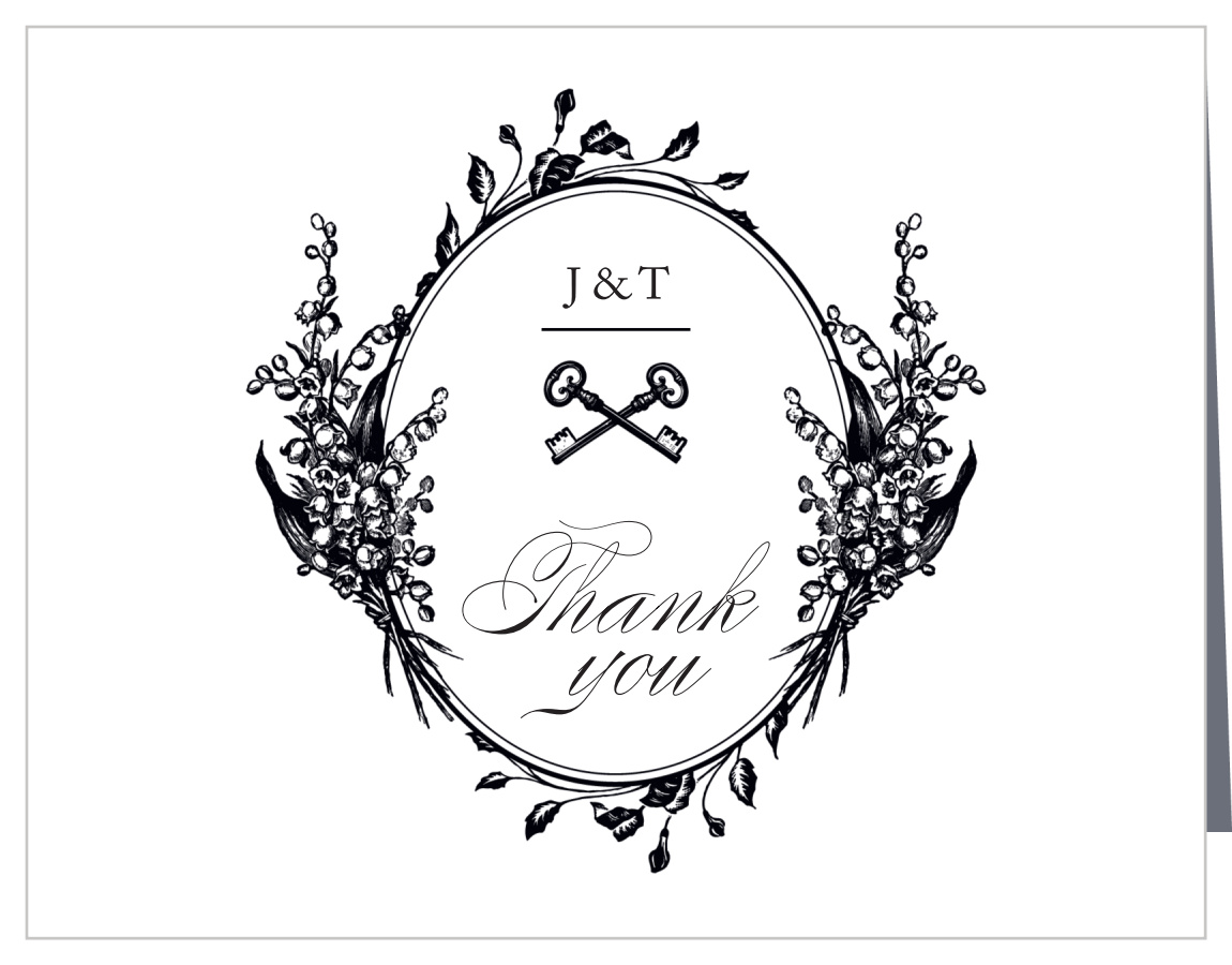 Elegant Relic Wedding Thank You Cards