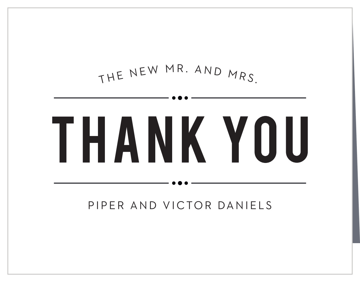 Eternal Playbill Wedding Thank You Cards