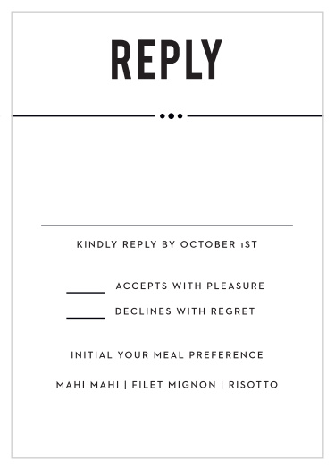 Eternal Playbill Response Cards