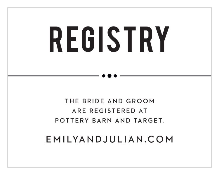 Eternal Playbill Registry Cards
