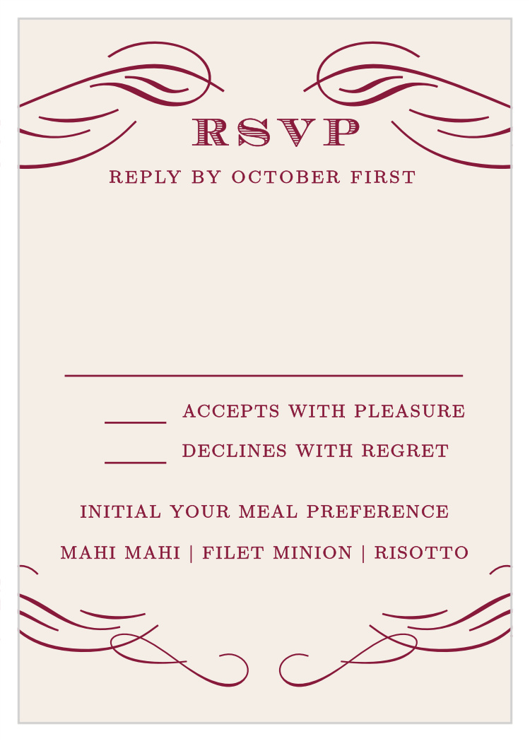Scrolled Frame Response Cards
