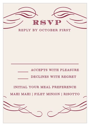 Scrolled Frame Response Cards