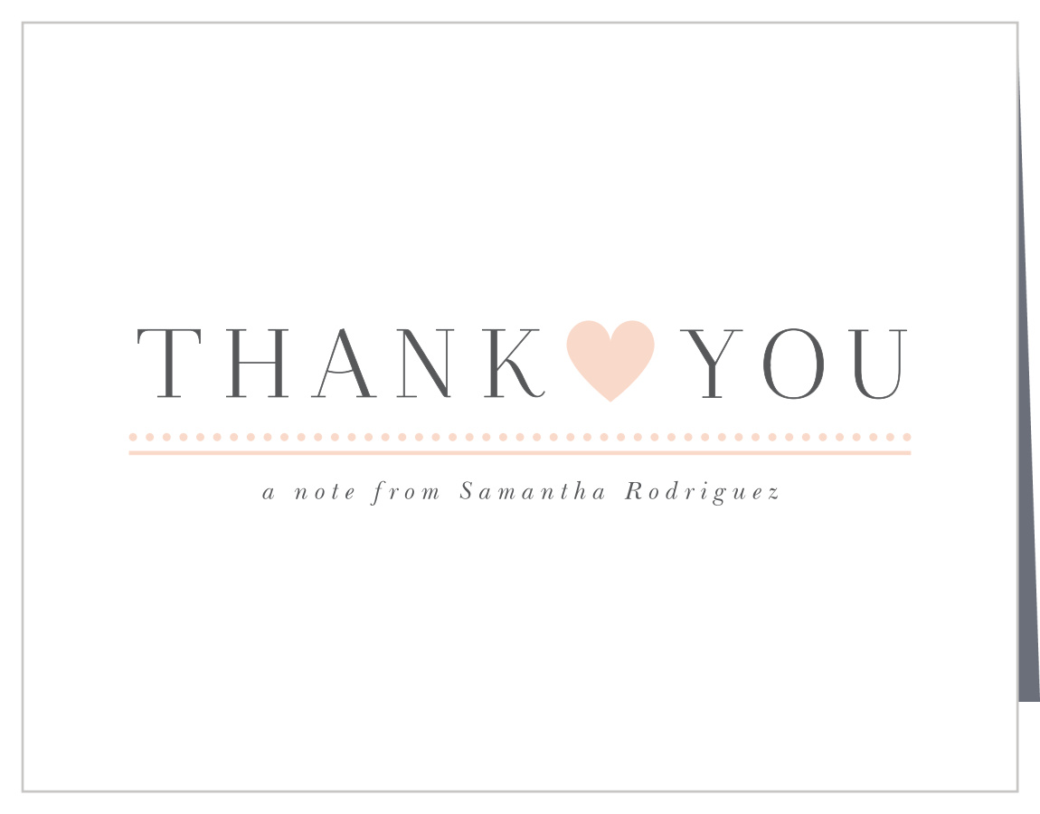 Union Ring Bridal Shower Thank You Cards