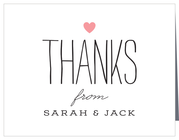 Let loved ones know how much you appreciated their support on your special day with our Love Birds Bridal Shower Thank You Cards.
