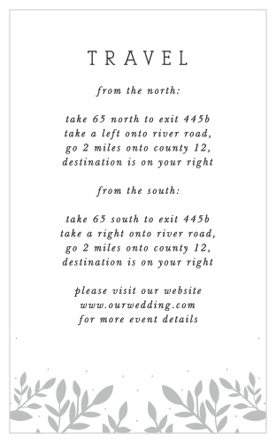 Whimsical Love Birds Direction Cards