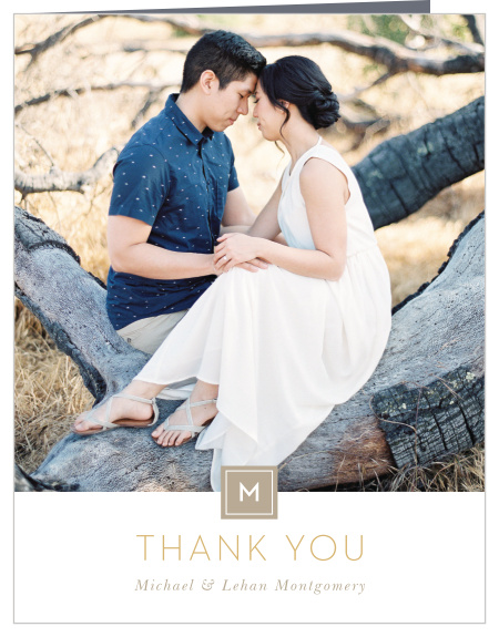 Our Simply Stated Bridal Shower Thank You Cards express gratitude for the support of loved ones on your special day.