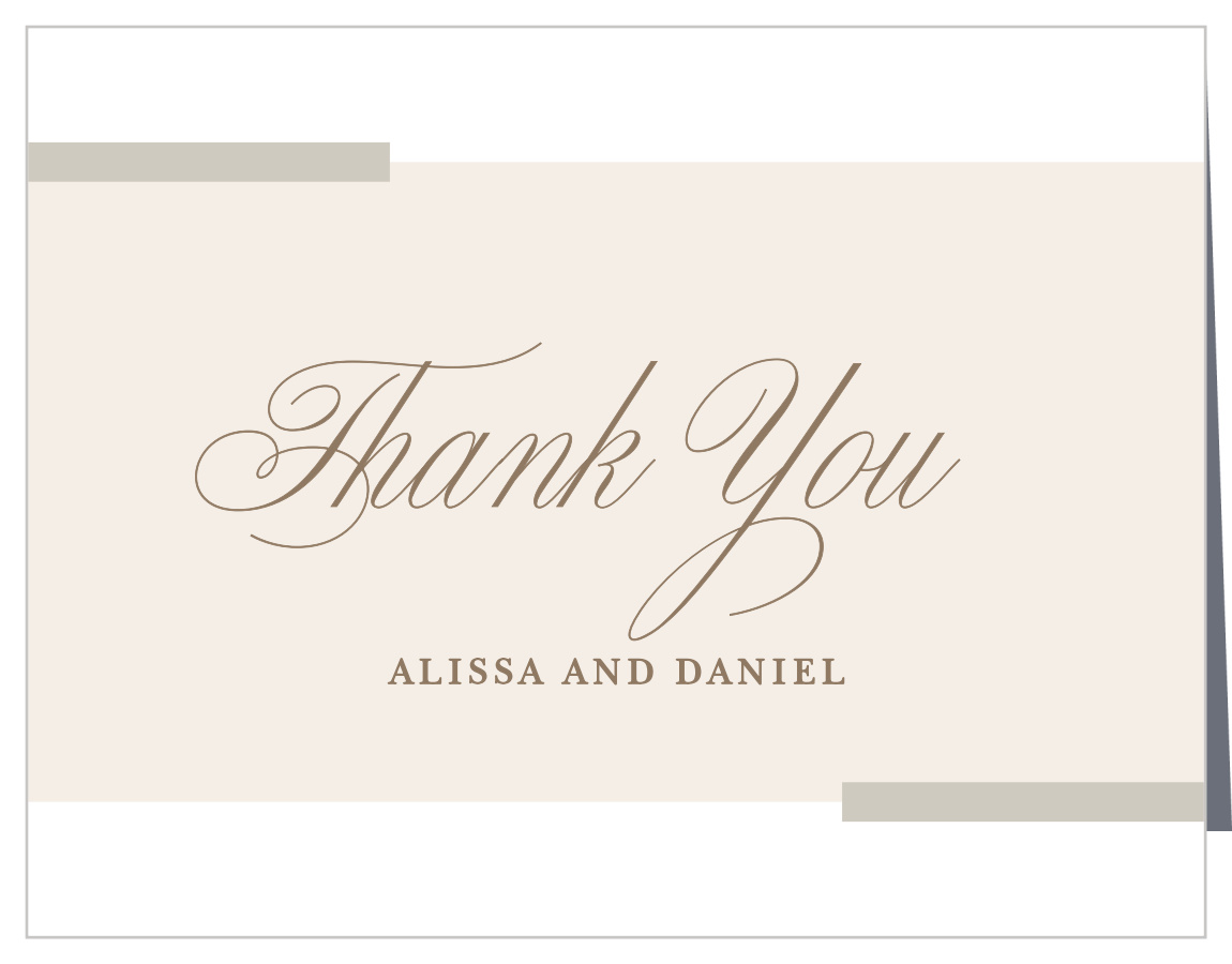 Modern Memories Bridal Shower Thank You Cards
