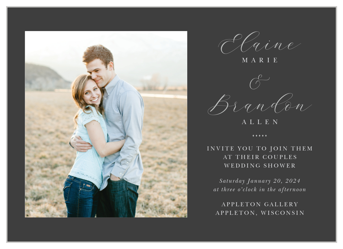Matilda Dots Bridal Shower Invitations