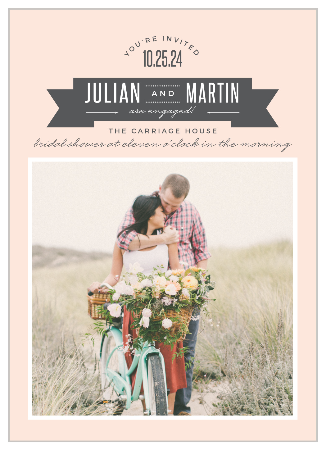 All Aboard Bridal Shower Invitations