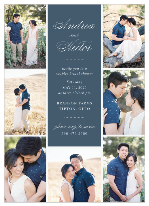 Announce your shower with the simple refinement of our Buttoned Up Bridal Shower Invitations. 