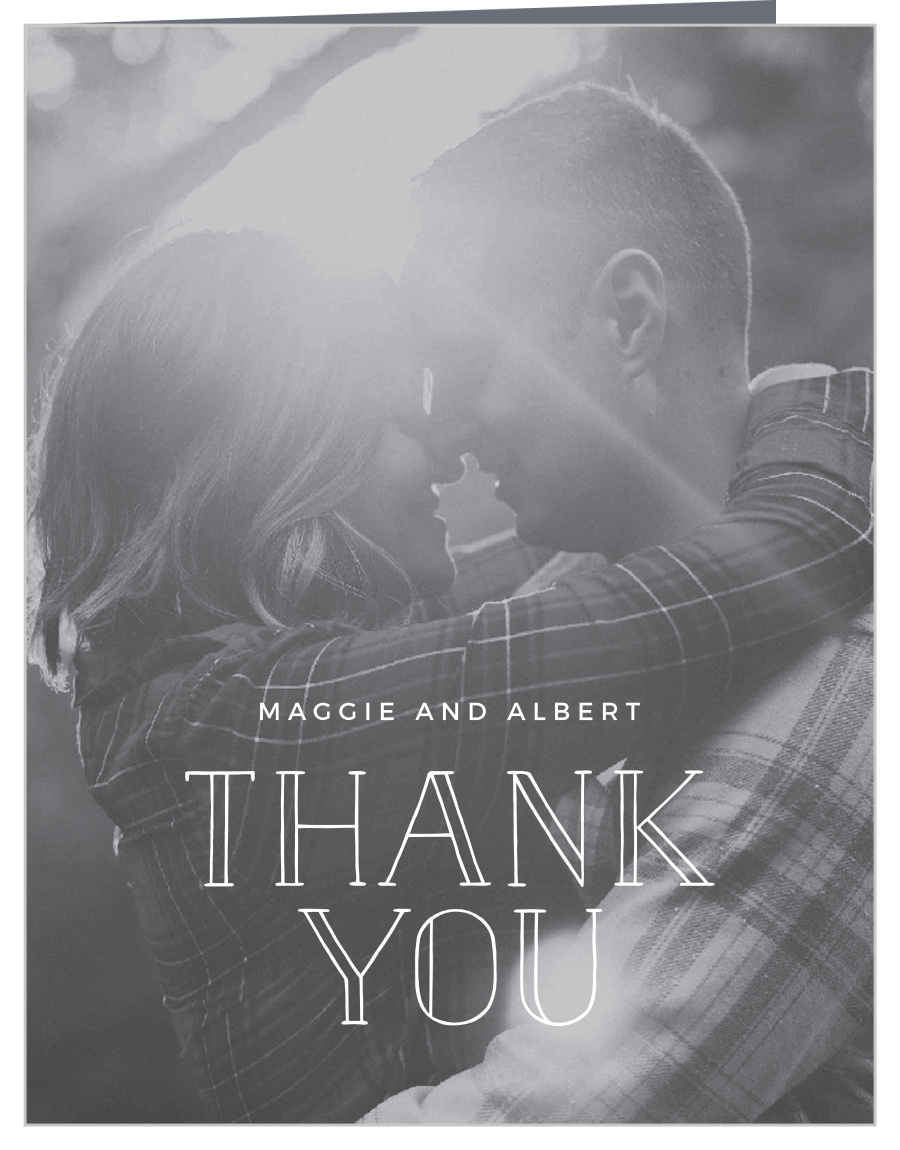 Photographic Love Bridal Shower Thank You Cards