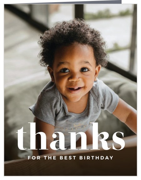 Our Baby Is One First Birthday Thank You Cards let family and friends know how much you appreciated their support on your child's special day.