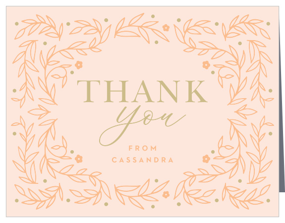 Thank everyone that supported your little one's big day with the Our Little Miss First Birthday Thank You Cards. These adorable cards feature an elegant, botanical frame.