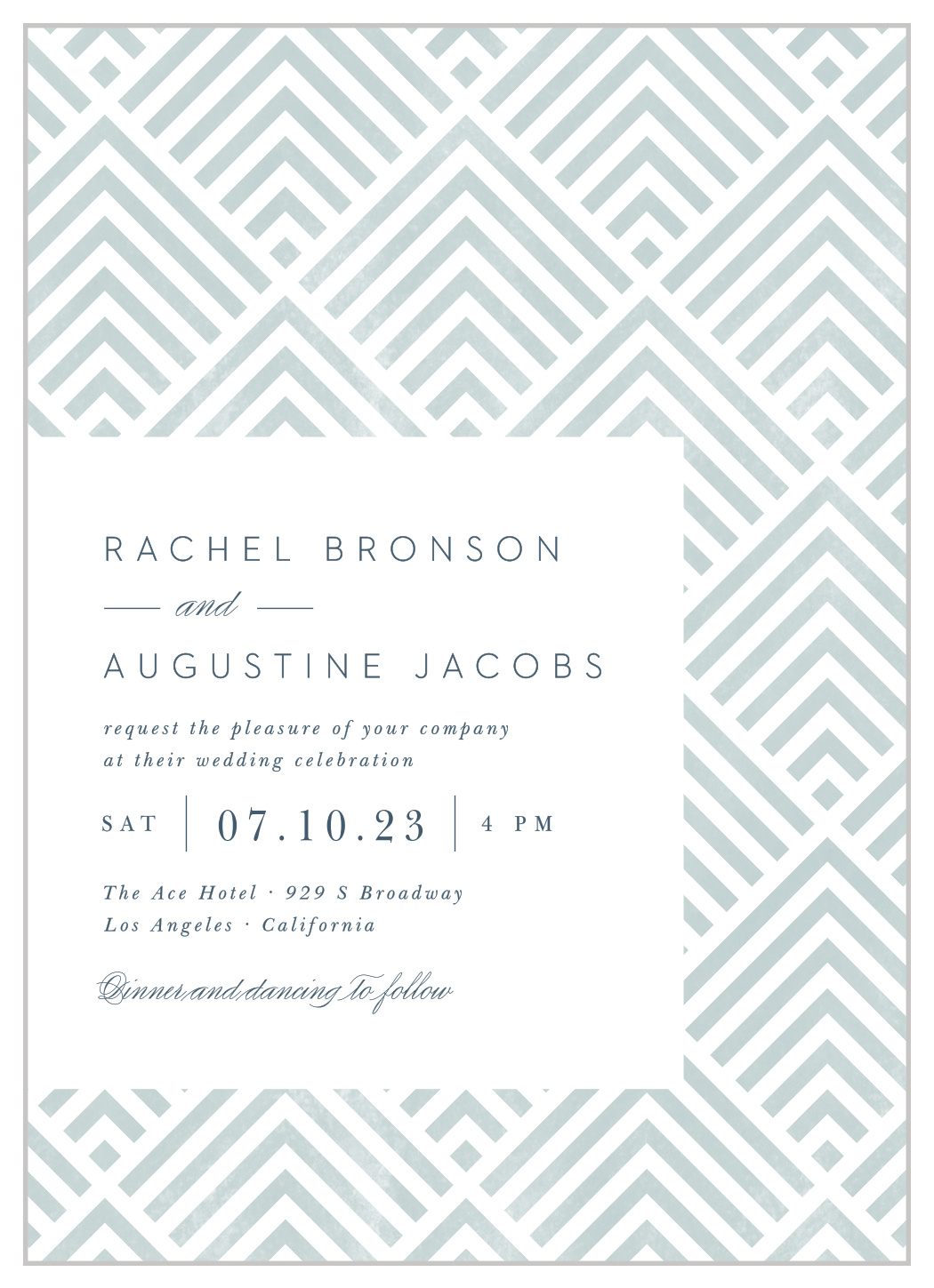 Elegantly Modern Wedding Invitations