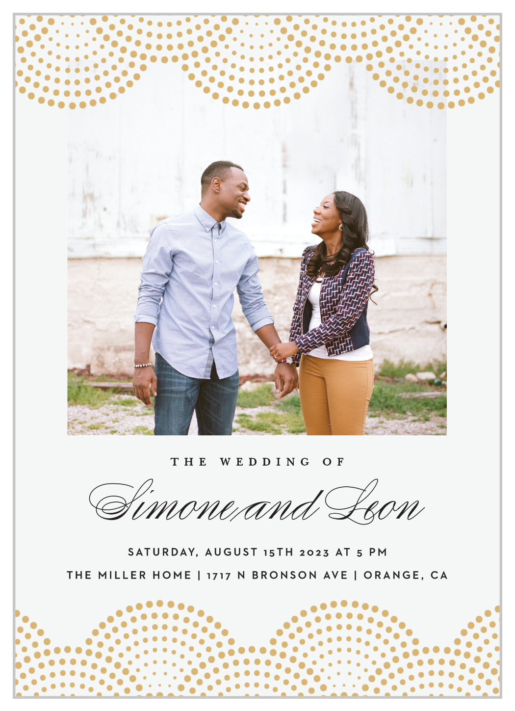 Dotted Devotion Wedding Invitations