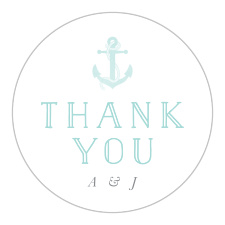 Gift friends and family with a memento of your big day with our Blue Skies Wedding Stickers.