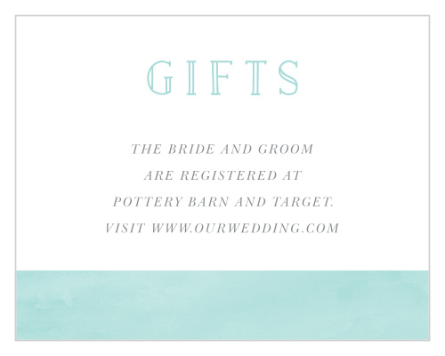 Blue Skies Registry Cards