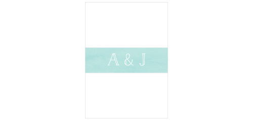 Blue Skies Wedding Belly Bands