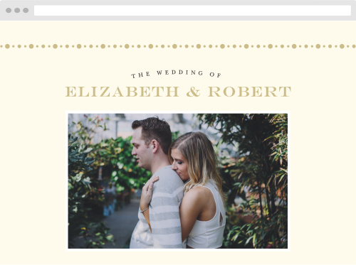 Bold Names Wedding Website