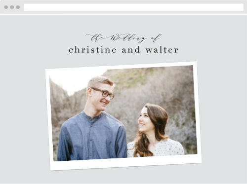 Cascading Photo Wedding Website