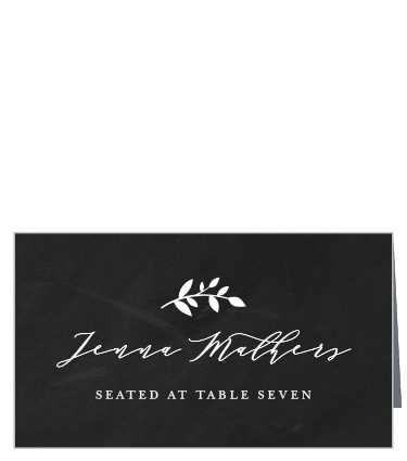 Our Chalkboard Art Place Cards guide family and friends to their seats for your reception with ease.