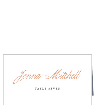 Family and friends will have no issue finding their seats for your wedding reception with the help of our Champagne & Tables Place Cards. 