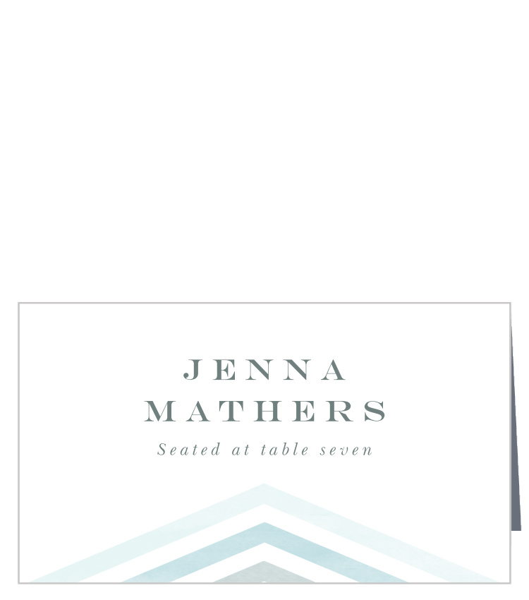 Chevron Arrow Place Cards