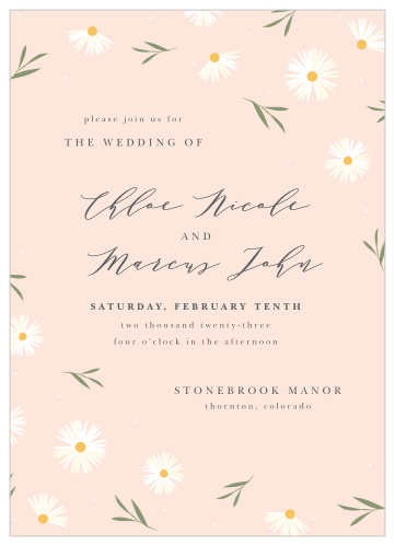 Tiny Daisies Wedding Invitations
