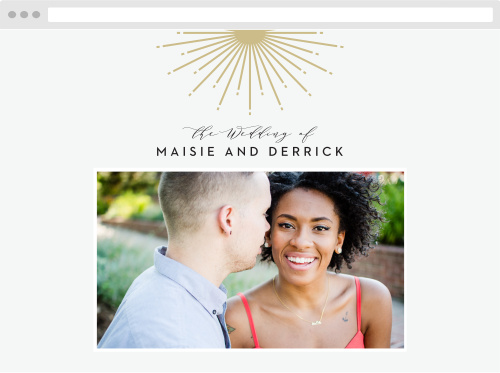Ornamental Badge Wedding Website
