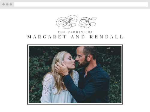 Chic Couple Wedding Website