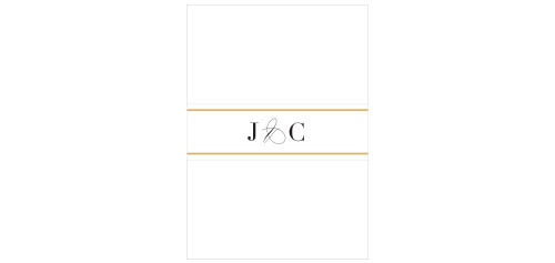 Classic Frame Wedding Belly Bands