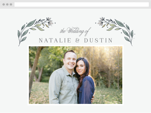 Classic Gerber Daisy Wedding Website