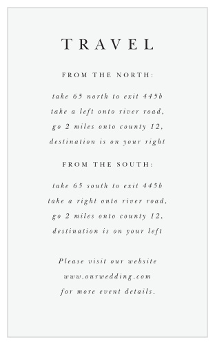 Classic Simplicity Direction Cards