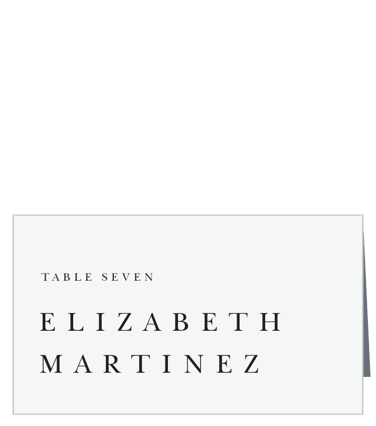 Classic Simplicity Place Cards