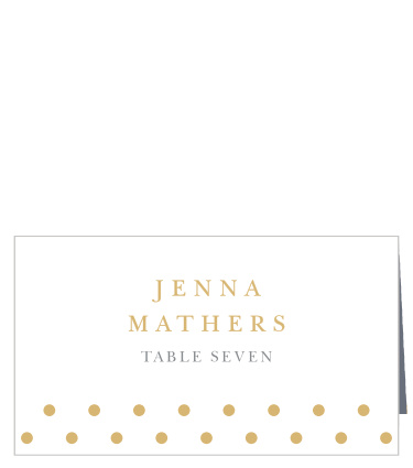 Our Completely Centered Place Cards guide family and friends to their seats for your reception with ease.