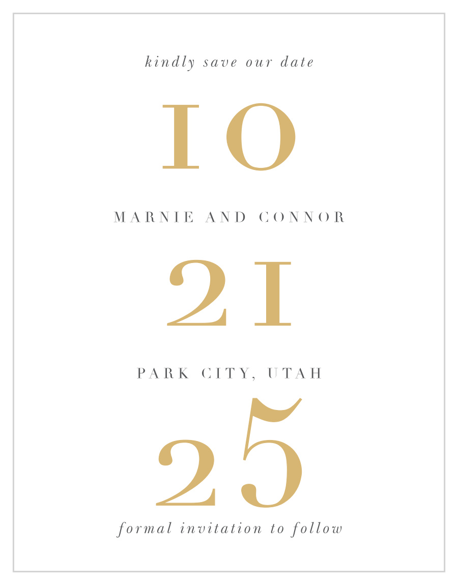 Perfectly Personalized Portrait Save the Date Cards