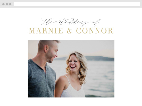 Perfectly Personalized Portrait Wedding Website