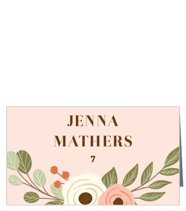 Family and friends will have no issue finding their way to their seats with the help of our Country Chic Place Cards.