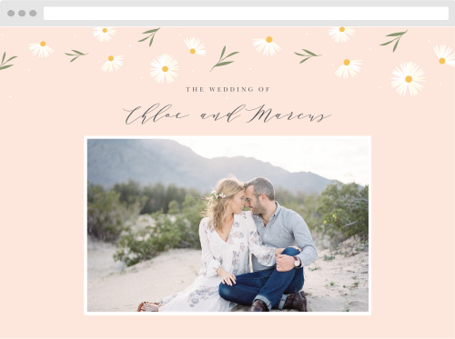 Tiny Daisies Wedding Website