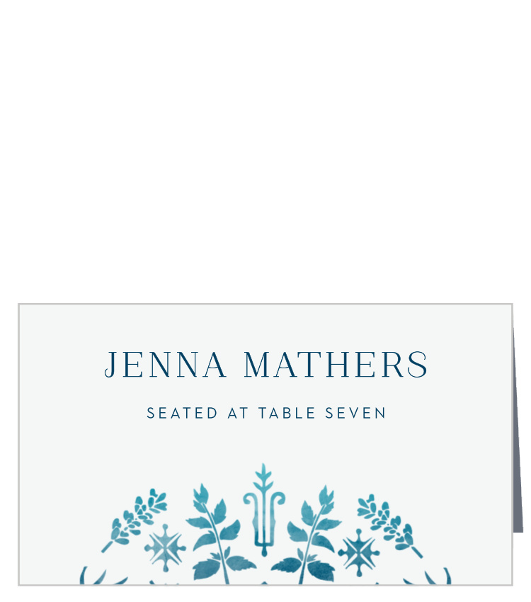 Painted Floral Place Cards