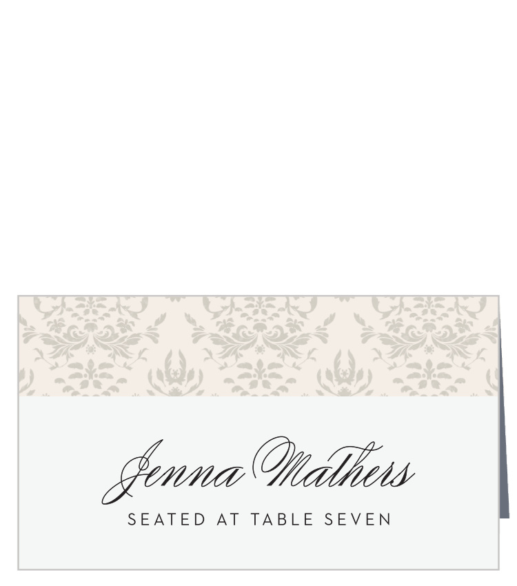 Damask Border Place Cards