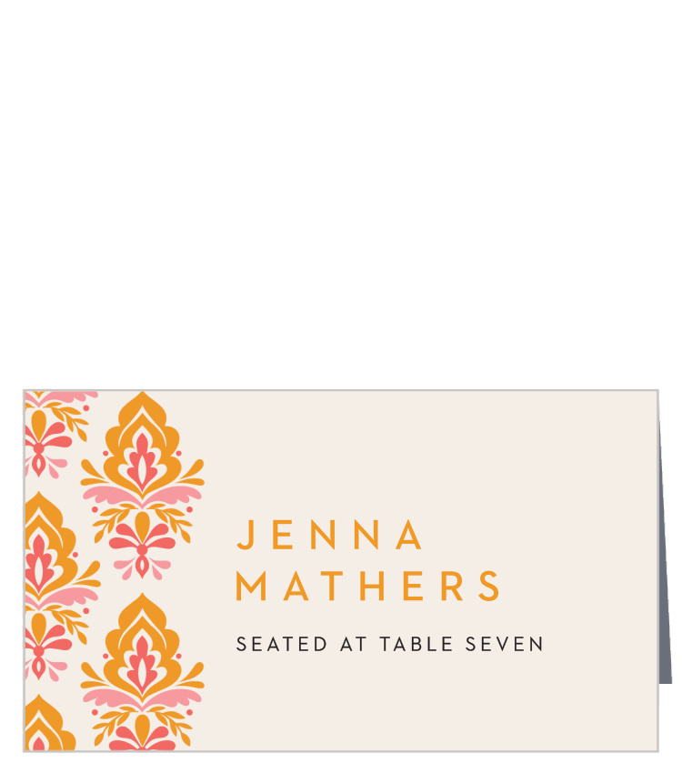 Damask Sides Place Cards