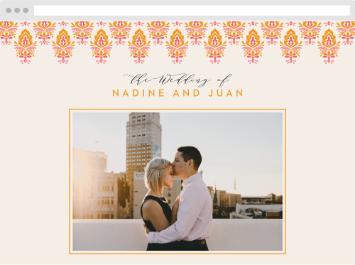 Damask Sides Wedding Website