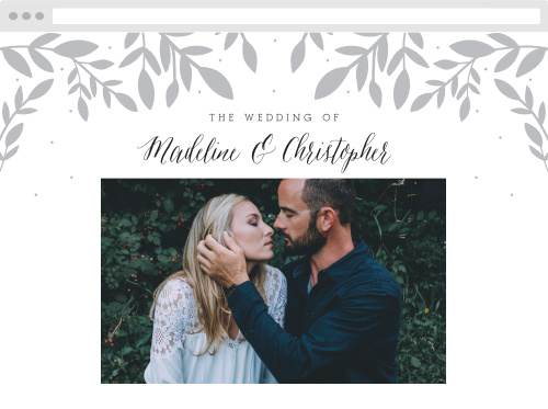 Whimsical Love Birds Wedding Website