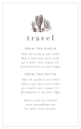 Desert Chic Direction Cards