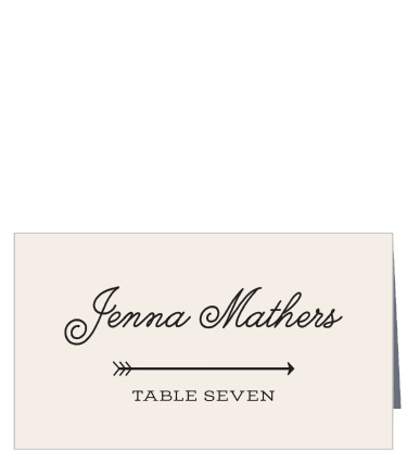 Keep your guests organized during your event with our Overlapping Arrows Place Cards!